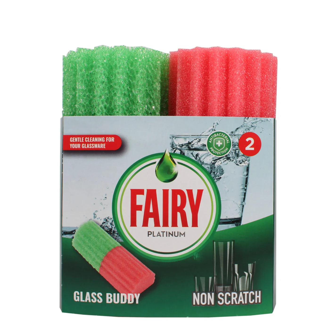 Best Fairy Platinum Non Scratch Glass Buddy, 2 Pack | High Quality Dish Washing Product Online - Product Image Best Fairy Platinum Non Scratch Glass Buddy, 2 Pack | High Quality Dish Washing Product Online - Product Image